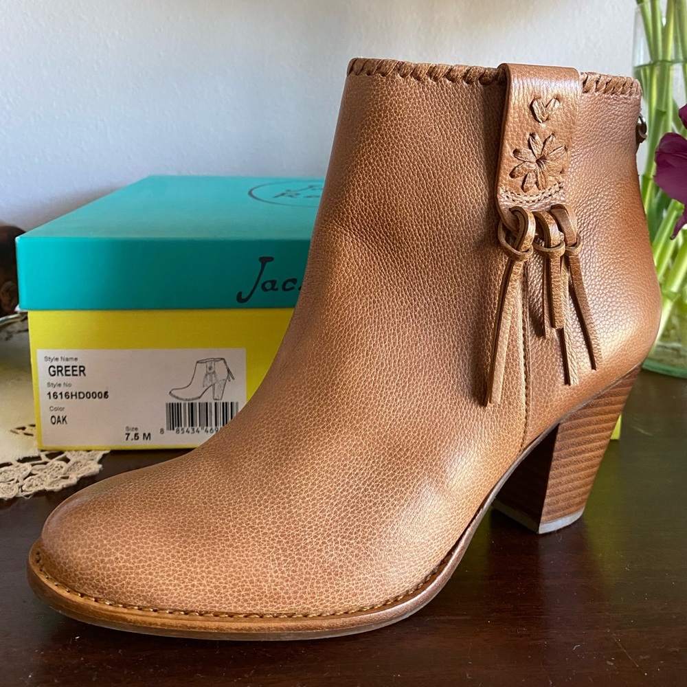 Brand new Jack Rogers leather booties